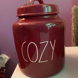 Rae Dunn “Cozy” canister